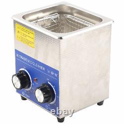 2L Ultrasonic Cleaner Timer Stainless Steel Cotainer Jewelry Cleaning Machine