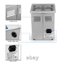 2L Ultrasonic Cleaner Ultra sonic Jewelry Eyeglasses Watches Cleaning Machine
