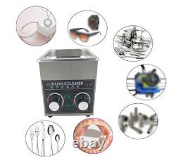 2L Ultrasonic Cleaning Machine Ultrasound Cleaner Heating Jewelry Watch Glasses