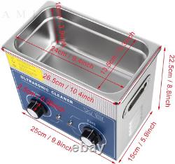 2L22L Professional Heated Ultrasonic Cleaner Tray for Cleaning Jewellery, 3L