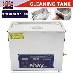 3.2/6.5/10L Digital Ultrasonic Cleaner Timer Heat Ultra Sonic Cleaning Stainless