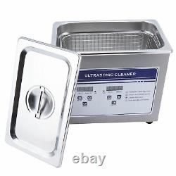 3.2L Digital Stainless Ultrasonic Cleaner Timer Bath Tank Wash Machine