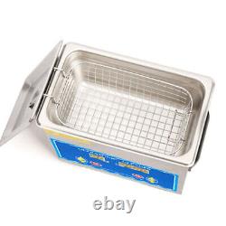3.2L Stainless Ultrasonic Cleaner Ultra Sonic Bath Cleaning Tank Timer Heater