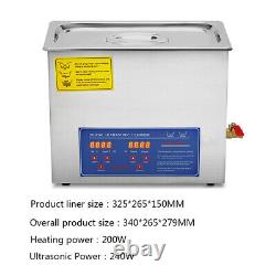 3 / 6 / 10 / 15 / 30L Cleaner Digital Timer Ultrasonic Cleaner Machine Stainless