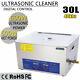 30l 600w Digital Heated Stainless Ultrasonic Parts Cleaner Tank Timer& Basket Ce