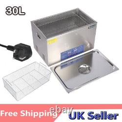 30L Commercial Digital Ultrasonic Cleaner Tank Timer CE Watch Jewelry Washer