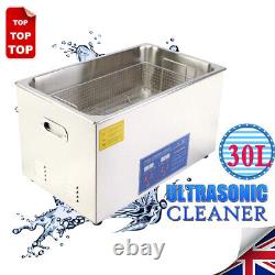 30L Digital Display Ultrasonic Cleaner Heating Heater Timer Bath & Cleaning