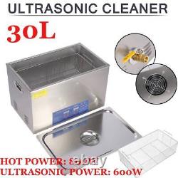 30L Digital Display Ultrasonic Cleaner Heating Heater Timer Bath & Cleaning UK