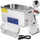 30l Digital Heated Stainless Ultrasonic Parts Cleaner Timer & Basket