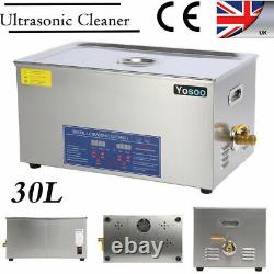 30L Digital Stainless Ultrasonic Cleaner Sonic Cleaning Tank Basket CE FCC RoHS