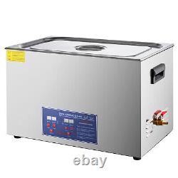 30L Digital Stainless Ultrasonic Cleaner Ultra Sonic Bath Cleaning Tank Timer UK
