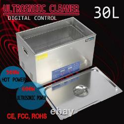 30L Digital Stainless Ultrasonic Cleaner Ultra Sonic Cleaning Tank Basket CE FCC