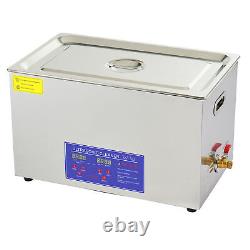 30L Digital Ultrasonic Cleaner Stainless Steel with Heater Timer Washing Machine