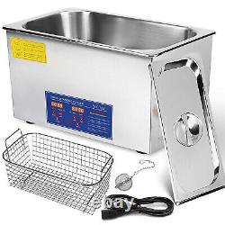 30L Digital Ultrasonic Cleaner Washing Machine with Heater Timer Stainless Steel