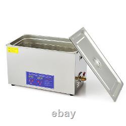 30L Digital Ultrasonic Cleaner Washing Machine with Heater Timer Stainless Steel