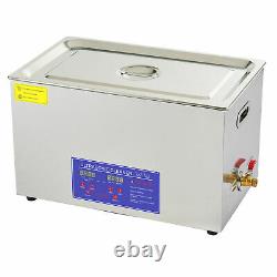30L Digital Ultrasonic Cleaner with Heater Timer Cleaning Machine Stainless Steel