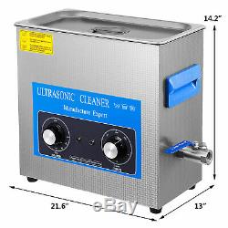 30L Knob Stainless Ultrasonic Cleaner Ultra Sonic Bath Cleaner Tank Timer Heat