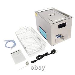 30L Rectangular Ultrasonic Cleaner Machine 304 Stainless Steel with Degassing