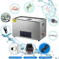 30L Stainless Ultrasonic Cleaner Ultra Sonic Bath Cleaning Timer Tank Heat