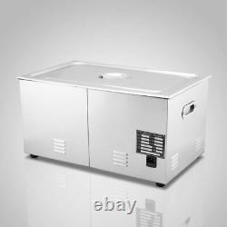 30L Ultrasonic Cleaner Heater Timer Bracket Jewelry Cleaning Digital Stainless
