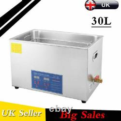 30l Digital Stainless Ultrasonic Cleaner Bath Cleaning Tank Timer Heater Ce Fcc