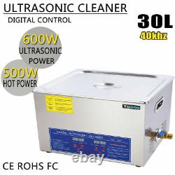 30l Digital Stainless Ultrasonic Cleaner Bath Cleaning Tank Timer Heater Ce Fcc