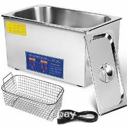 30l Stainless Ultrasonic Cleaner Ultra Sonic Bath Cleaning Tank Timer Heat