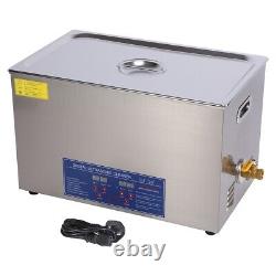 30l Stainless Ultrasonic Cleaner Ultra Sonic Bath Cleaning Tank Timer Heat New