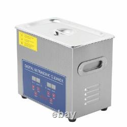3L/120W Digital Stainless Ultrasonic Cleaner Sonic Cleaning Machine Basket Timer