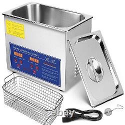 3L Digital Cleaning Machine Ultrasonic Cleaner Stainless Steel with Heater Timer