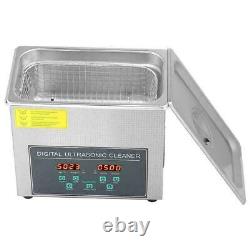3L Digital Double-Frequency Stainless Steel Ultrasonic Cleaner Timer Heater