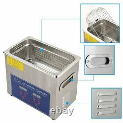 3L Digital Stainless Ultrasonic Cleaner Heater Sonic Cleaning Machine Baths Tank