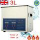 3l Digital Stainless Ultrasonic Cleaner Timer Ultra Sonic Bath Tank Wash Machine
