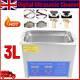 3l Digital Stainless Ultrasonic Cleaner Ultra Sonic Bath Cleaning Tank Timer Uk