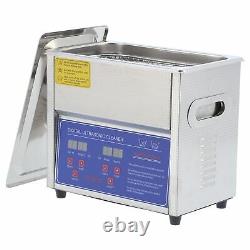 3L Digital Ultrasonic Cleaner Stainless Ultrasound Timer Heater Tank With Basket