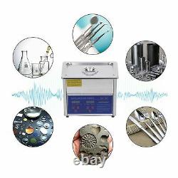3L Digital Ultrasonic Cleaner Stainless Ultrasound Timer Heater Tank With Basket
