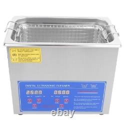 3L Digital Ultrasonic Sonic Cleaner Bath Timer Stainless Tank Cleaning