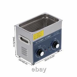 3L Knob Type Ultrasonic Cleaner Stainless Steel Digital Bath Heater Cleaning