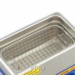 3L Premium Digital Ultrasonic Cleaner Stainless Steel Bath Heater w Basket