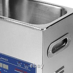 3L Premium Digital Ultrasonic Cleaner Stainless Steel Bath Heater withBasket UK
