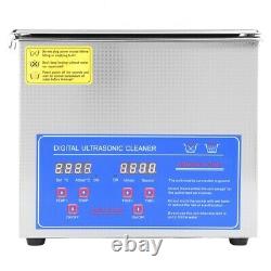 3L Ultra Digital Ultrasonic Cleaner Jewelry Cleaner Bath Timer Stainless Steel