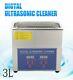 3l Ultrasonic Cleaner Stainless Jewellery Coin Cleaning Machine Basket Timer Uk