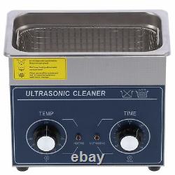 3L Ultrasonic Cleaner Stainless Steel Digital Bath Heater Timer Knob Type CE