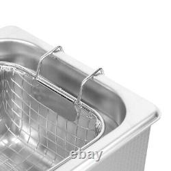 3L Ultrasonic Digital Ultra Sonic Cleaner Bath Timer Stainless Tank Cleaning UK