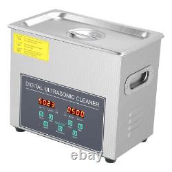 3l Stainless Ultrasonic Cleaner Ultra Sonic Bath Cleaning Tank Timer Heat