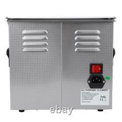 4.5L Digital Ultrasonic Cleaner Stainless Steel Heater Timer Industrial Grade