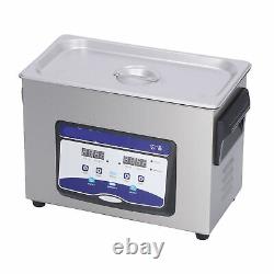 4.5L Household Ultrasonic Cleaner Stainless Steel Glasses Cleaning Machine US BY
