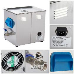 400ml-9L Ultrasonic Cleaner Pro Ultra Sonic Heat Cleaning Timer Stainless Tank