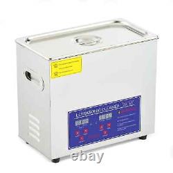 6.5L Digital Cleaning Machine Ultrasonic Cleaner Stainless Steel with Heater Timer