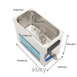 6.5L Digital Stainless Ultrasonic Cleaner Cleaning Tank Timer Heater w Degassing